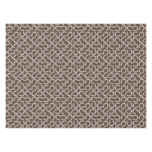 Pferdeschuh-Muster Tischdecke (Vorderseite (Horizontal))
