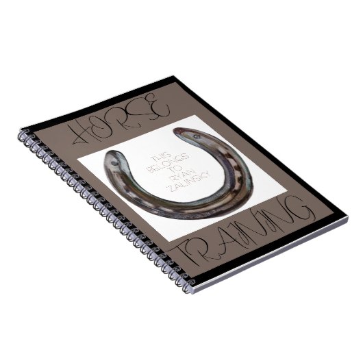 Pferdeschuh Notizblock (Rechte Seite)