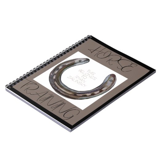 Pferdeschuh Notizblock (Linke Seite)