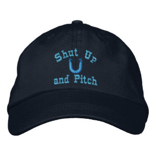 Pferdeschuh Pitching Anpassbare Cap Bestickte Kappe