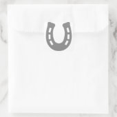 Pferdeschuh Quadratischer Aufkleber (Tasche)