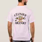 PferdeSchuhe "Clinks" Long Sleeve American Apparel T-Shirt (Rückseite)