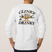 PferdeSchuhe "Clinks" Long Sleeve American Apparel T-Shirt (Rückseite)