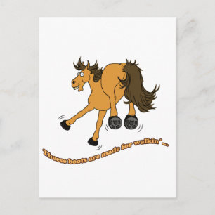 Pferdeschuhe Postkarte