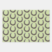 Pferdeschuhe Sattel, ja! Geschenkpapier Set (Vorderseite 3)