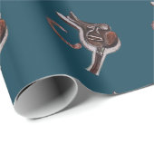Pferdeschuhsattel Geschenkpapier (Rolleneckpunkt)