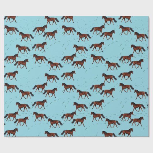 Pferdeschwalbe Geschenkpapier (Flach)