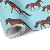 Pferdeschwalbe Geschenkpapier (Rolleneckpunkt)