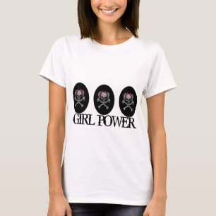 Pferdeschwanz-Schädel-Abziehbild mit den T-Shirt