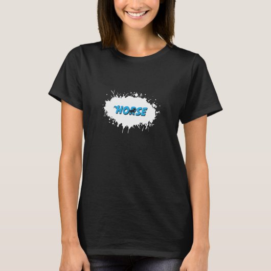 Pferdeschwanz T-Shirt (Vorderseite)