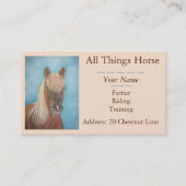 Pferdeschwanz Visitenkarte (Vorderseite)