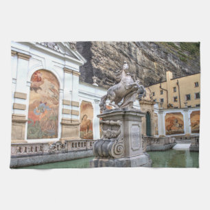Pferdeschwemme Salzburg Österreich Geschirrtuch