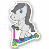 PferdeScooter Aufkleber (Vorderseite)