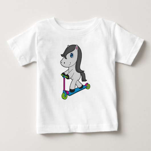 PferdeScooter Baby T-shirt (Vorderseite)