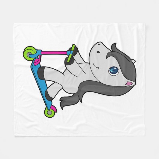 PferdeScooter Fleecedecke (Vorderseite (Horizontal))