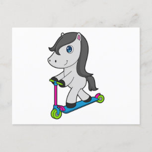 PferdeScooter Postkarte
