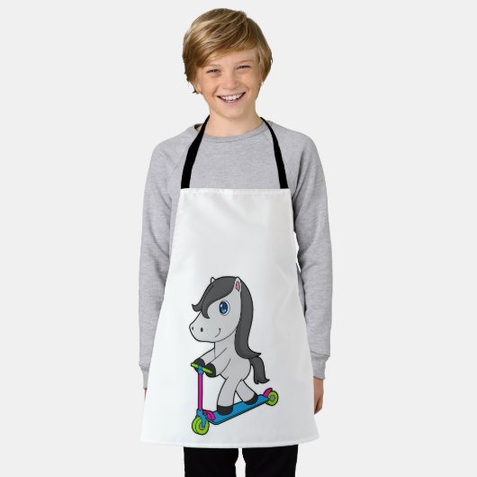 PferdeScooter Schürze (Getragen)