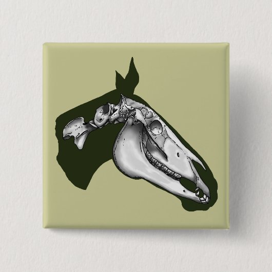 Pferdeselett Button (Vorderseite)