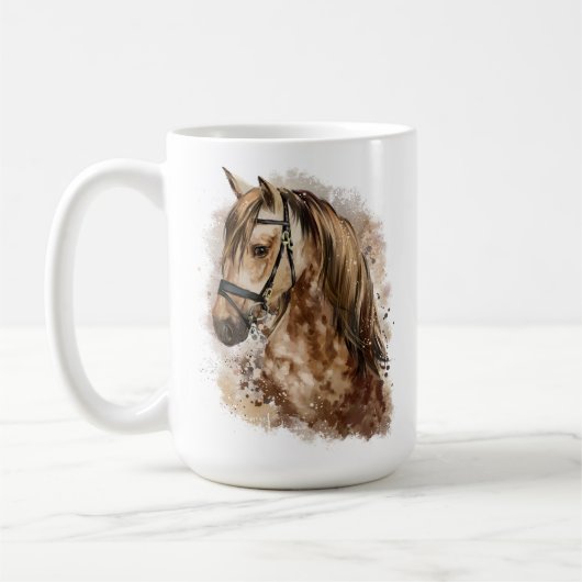 Pferdeserie 15 oz Klassische Tasse (Links)