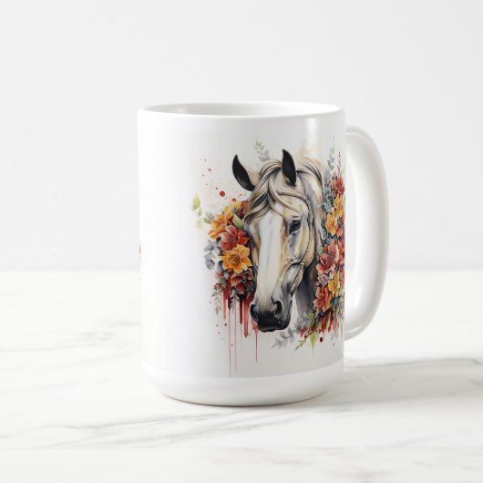 Pferdeserie 15 oz Klassische Tasse (VorderseiteRechts)