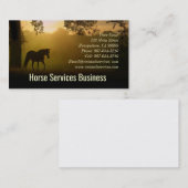 Pferdeservice oder Pferdearzt Visitenkarte (Vorne/Hinten)