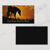 Pferdeservice oder Pferdearzt Visitenkarte (Vorne/Hinten)