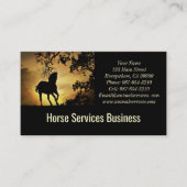 Pferdeservice oder tierärztliche Ausbildung des Bo Visitenkarte (Vorderseite)