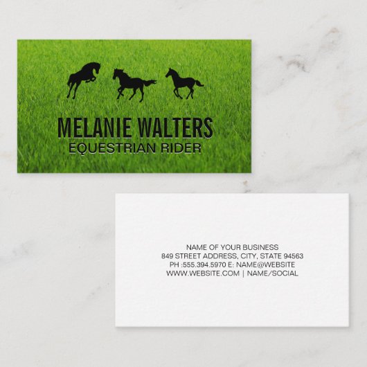 Pferdeservice Visitenkarte (Vorne/Hinten)