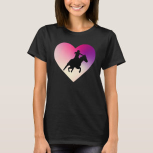 Pferdeshow Herz Reitsport Jockey Springreiten Com T-Shirt
