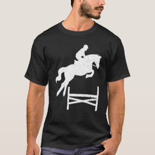 Pferdeshow Jump Front Reitsport Showjumping Compe T-Shirt