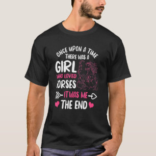 Pferdeshow Mädchen Reitsport Reiterin Springturnie T-Shirt