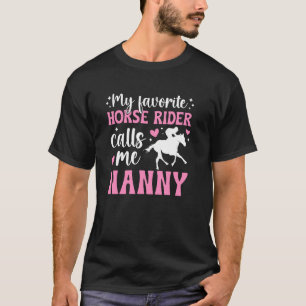 Pferdeshow-Oma Stolz Equestrian-Kindermädchen T-Shirt