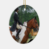 Pferdeshow-Ring-Verzierung Keramik Ornament (Rechts)