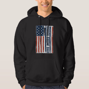 Pferdeshow-Vater Amerikanische Flagge Vintage-Shir Hoodie