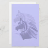 PferdeSilhouette beschattete Sationary Briefpapier (Vorne/Hinten)