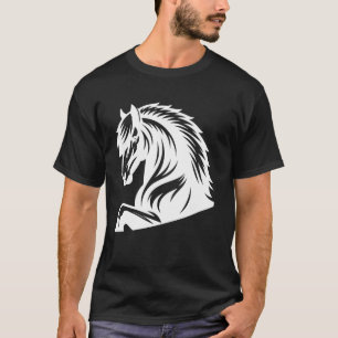 Pferdesilhouette-Design für Pferdefreunde Pferde T-Shirt