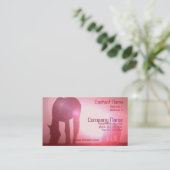 PferdeSilhouette-Geschäfts-Karte Visitenkarte (Stehend Vorderseite)