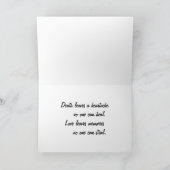 PferdeSilhouette im Nebel Karte (Innenseite)