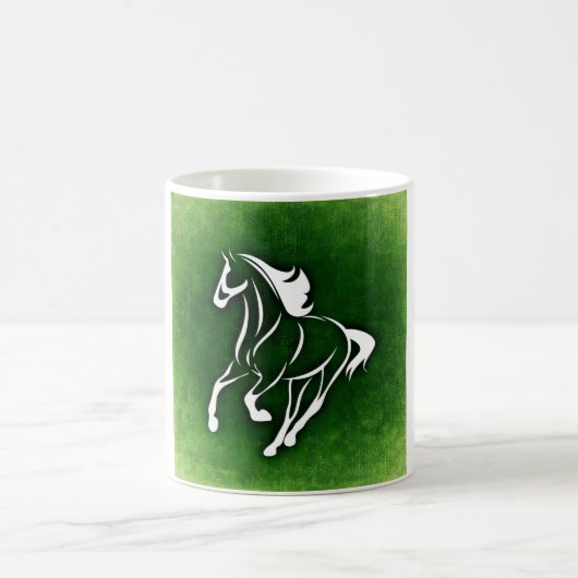 PferdeSilhouette Kaffeetasse (Mittel)