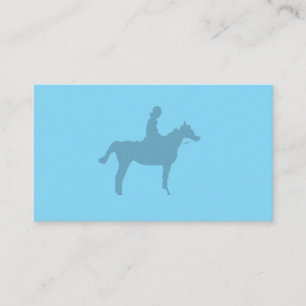 Pferdesilhouette Kleines Notizbuch Visitenkarte