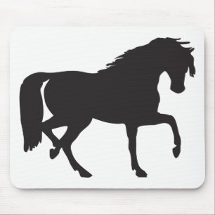 Pferdesilhouette Mousepad