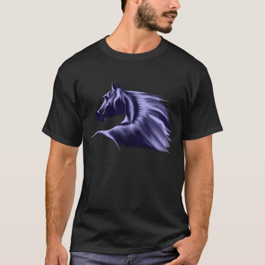 PferdeSilhouette-T - Shirt (Vorderseite)