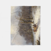 Pferdesleigh-Fahrwaldwinter-Fleece-Decke Fleecedecke (Vorderseite)