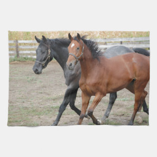 Pferdespiel Geschirrtuch