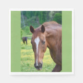 Pferdespiel Serviette (Vorderseite)