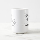 Pferdesprung - Ich bin dabei Kaffeetasse (Mittel)