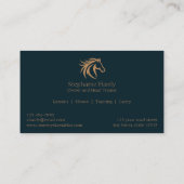 Pferdeställe Visitenkarte (Rückseite)