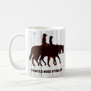 Pferdeställe Western Pferderücken Kaffeetasse