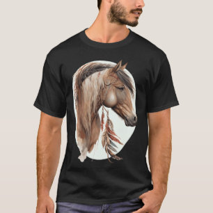 Pferdestamm Wasserfarbe Pferd Traumfänger  1 T-Shirt