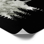 Pferdestand auf dem Berg, unheimlich Halloween-Mon Poster (Ecke)